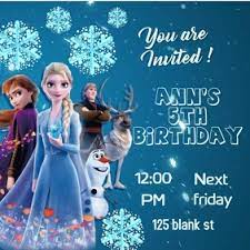 The frozen ground is a 2013 american thriller film directed and written by scott walker, in his directorial debut, starring nicolas cage, john cusack, vanessa hudgens, katherine lanasa, radha mitchell, and 50 cent. 200 Frozen Birthday Invitation Customizable Design Templates Postermywall
