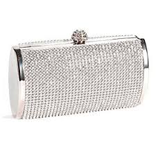 ¡devolución fácil y gratuita, pagos seguros y entrega en 48 h! Bolso De Fiesta O Boda Para Mujer De Cristales Plateado Bolso De Fiesta Cartera De Mano Monedero De Boda