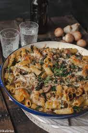 Cream Of Mushroom Pasta Bake With Bacon And Kale Nostalgic Dish From The Childhood With A M Cream Of Mushroom Pasta Recipes Recipe With Cream Of Mushroom Soup