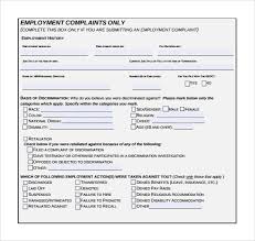 Sample Eeoc Complaint Forms 7 Download Free Documents In