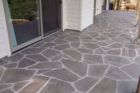 Concrete Looks Like Flagstone Paint Concrete Patio Painted Cement Patio Painting Concrete