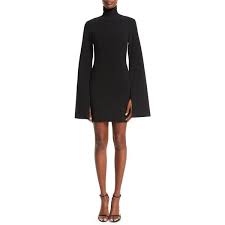 Solace London Franklin Bell Sleeve Turtleneck Mini Dress 480 Liked On Polyvore Featurin Bell Sleeve Mini Dresses Flare Sleeve Dress Long Sleeve Mini Dress