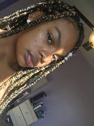 Blonde Black And Brown Box Braids Black And Brown Box Braids Brown Box Braids Colored Box Braids Box Braids Hairstyles