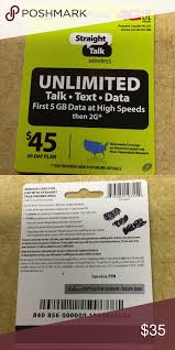 Straight Talk Wireless Cell Phone Minutes Card Straight Talk Wireless Wireless Day Plan