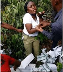 The official twitter for all imo state news. Youth Corper Allegedly Caught Destroying Ballot Papers In Imo State Photos Showbiz Nigeria