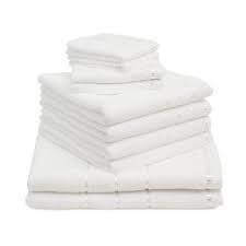 Black And White Hand Towels Uk 10 Piece Berlin 5 Piece Towel Set Gozze Colour White Towel Towel Set Towel Pattern