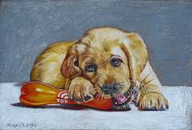 Original Colored Pencil Drawing Dog Playing With Toy Drawing By Huey Chih Ho Saatchi Art Drawing by hand vector image. original colored pencil drawing dog playing with toy drawing