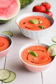 Gaspacho De Pasteque Au Basilic Aime Mange Recette Recettes De Cuisine Gaspacho Cuisine Et Boissons