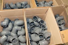 All pvc socket fittings are designed to go on the outside. Gray Pvc Pipes Fittings In Cartoon Ready For Sell Pvc Products Stock Photo Picture And Royalty Free Image Image 104088281