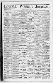 LOWELL WEEKLY JOURNAL