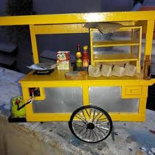 Stand jualan di mall /counter. Miniatur Gerobak Nasi Goreng