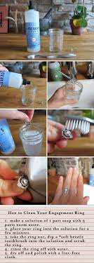 How To Clean Your Diamond Engagement Ring How To Clean Diamonds Engagement Ring Cleaning Cleaning Diamond Rings