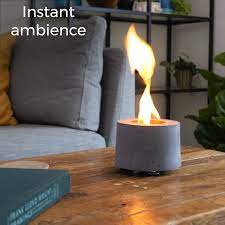 Atr art to real bio ethanol fireplace, freestanding ventless bio ethanol fireplace, bio ethanol fireplace indoor outdoor fire pit portable fire bowl pot fireplace, stainless steel. Rubbing Alcohol Tabletop Fire Pit The Grommet Video Video Tabletop Firepit Concrete Diy Projects Concrete Diy