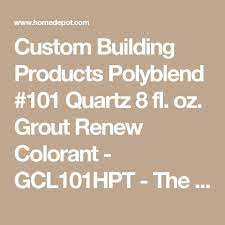Gotta grind down to fresh resin and finish. Custom Building Products Polyblend 101 Quartz 8 Fl Oz Grout Renew Colorant Gcl101hpt The Home Depot Grout Renew Polyblend Grout Renew Grout