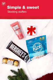 Need Ideas For The Sweetest Stockings Dash In To Your Nearest Walgreens For Festive Treats Christmas Stocking Stuffers Holiday Crafts Festive Treats
