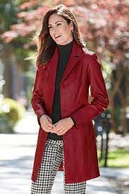 Genuine Leather 3 4 Length Coat Classic Women S Clothing From Chadwicksofboston 89 99 149 99 Fashion Over 50 Womens Fashion Fashion Outfits