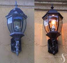 Repainting My Outdoor Light Fixtures The Style Gospel Outdoor Light Fixtures Light Fixtures Outside Light Fixtures