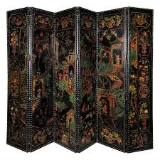 Free delivery and returns on ebay plus items for plus shop for folding screens and room dividers and browse our stylish range, from ornate and traditional to cool and minimal. A 19th Century Southern Chinese Export Painted Leather Six Fold Screen For Sale At 1stdibs
