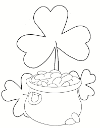 Cut the paper into the shape of the shamrock that was printed on it. Shamrock Coloring Pages St Patrick S Day Free Printable