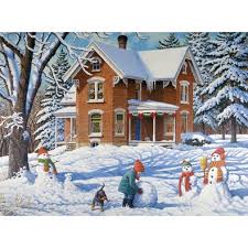 Bits And Pieces Jigsaw Puzzles Australia Pin By Karen Witherspoon On Piecing It All Together Winter Painting Christmas Paintings Christmas Art