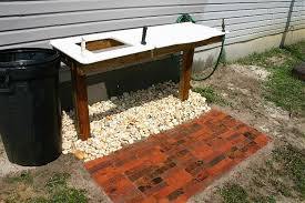 Outdoor Fish Cleaning Station Do It Yourself Fish Cleaning Station Outdoor Sinks Fish Cleaning Table