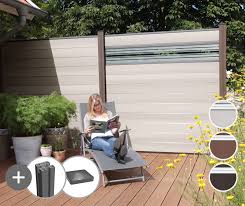 Ein sichtschutzzaun macht ihren garten zu einer oase der ungestörtheit. Groja Wpc Bpc Sichtschutzzaun 10030018337 Casando