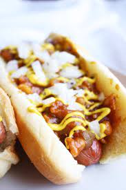 Stir in baked beans and bring to a low simmer; Baked Bean And Onion Dogs