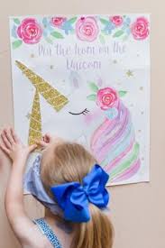 Unicorn Birthday Party Game Ideas Unicorn Party Game Printable Unicorn Pin The Horn Unicorn Party In 2020 Unicorn Themed Birthday Party Unicorn Themed Birthday Unicorn Party