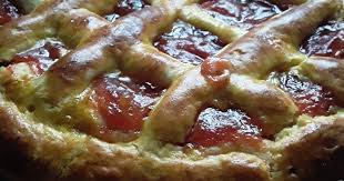 Pastafrola con harina leudante y maicena