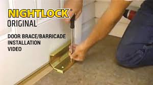 Nightlock Original Installation Video For Home Security Door Brace Barricade Door Security Devices Home Security Tips Home Protection