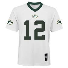 Outerstuff Aaron Rodgers Green Bay Packers 12 Nfl Youth Alternate Jersey White