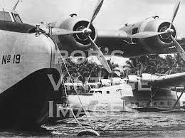 Pan Am Clipper Martin Mb130 Airplane Flying Boat 1930s In Honolulu Photo 8 99 Flying Boat Boat Vintage Aircraft