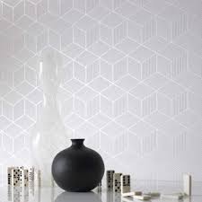 Black And White Geometric Wallpaper Uk Pin By Agibori On Kitchen Inspiration With Images Tapeta Lakberendezes