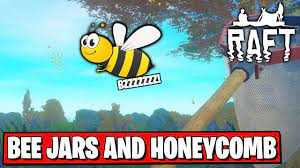 Bees are neutral mobs that won't attack you unless you attack them first, which is a fairly bad idea, since they will sting. Where To Get Bee Jars And Honeycomb In Raft Raft Tutorial 18 Youtube