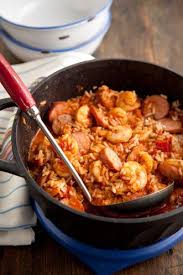 Lighter Jambalaya With Shrimp Andouille Sausage Recipe Paula Deen Best Jambalaya Recipe Recipes Jambalaya Recipe