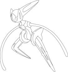 Deoxys In Speed Form Coloring Page Pokemon Coloring Pages Coloring Pages Pokemon Sketch