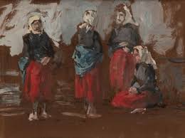 Eugene Louis Boudin Etude De Bretonnes Mutualart Eugene Boudin Global Art Art