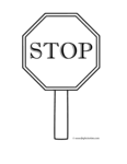 Toddlers can enforce their personal boundaries by using this printable stop sign language sign whenever they feel unsafe. Traffic Light And Stop Sign Coloring Page Safety