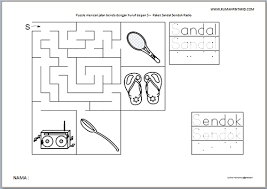 Contoh maze untuk anak tk. Maze Huruf Untuk Anak Mengenal Huruf Depan Sebuah Kata Rumah Pintar