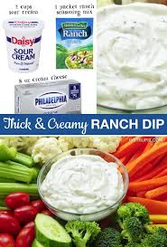 Easy Thick Creamy Ranch Dip 3 Ingredients Recipe Dip Recipes Easy Homemade Ranch Dip Ranch Dip Recipe