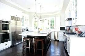 floor white kitchen dark wood floor