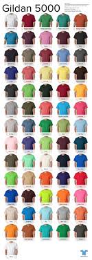 Gildan T Shirt Colors 2016 Printable Coloring Pages