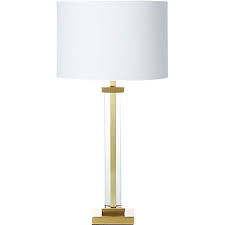 Panes Glass And Brass Table Lamp Reviews Cb2 Brass Table Lamps Lamp Table Lamp