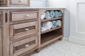 This simple yet elegant dining table features a solid wood, veneer construction. Medallion Cabinetry Platinum Series Tahiti Door Style In Cherry Cappuccino Finish Popular Bathroom Designs Wall Cabinet Trendy Bathroom