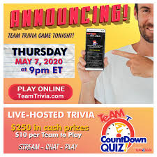 This hilarious scottish pub owner is the legendary host of a trivia game that is perfect for your team… Team Countdown Quiz Live Game Team Trivia Of Delaware Facebook