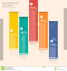 Creative Bar Chart Infographics Design Stock Vector