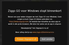 Alle andere apps zoals youtube en netflix werken wel behalve ziggo go app. Ziggo Stopt Met Ziggo Go App Voor Windows 10 Beeld En Geluid Nieuws Tweakers