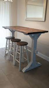 Teraves bar table with solid metal frame,counter height dining table kitchen bar table for dining room,living room. Farmhouse Style Bar Height Table Deko Tisch Mobelideen Bauernhaus Mobel
