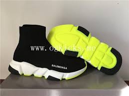 Balenciaga Socks Black And Yellow Balenciaga Sock Runner Black Volt Sole Balenciaga Sneakers Socks
