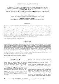 Studi kasus adalah laporan informasi deskriptif mengenai data penelitian eksperimen atau percobaan, peristiwa, proyek atau analisis. Pdf Hubungan Antara Biaya Konstruksi Bangunan Dengan Inflasi Studi Kasus Berbagai Tipe Bangunan Di Jawa Timur 1993 1998